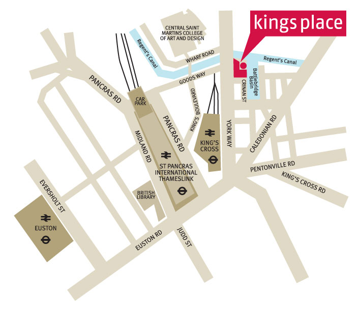 Map of Kings Place